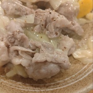 豚肉の塩レモン焼き☆